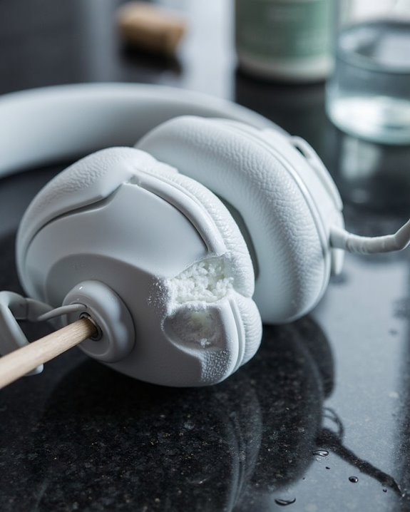 clean headphone crevices precisely