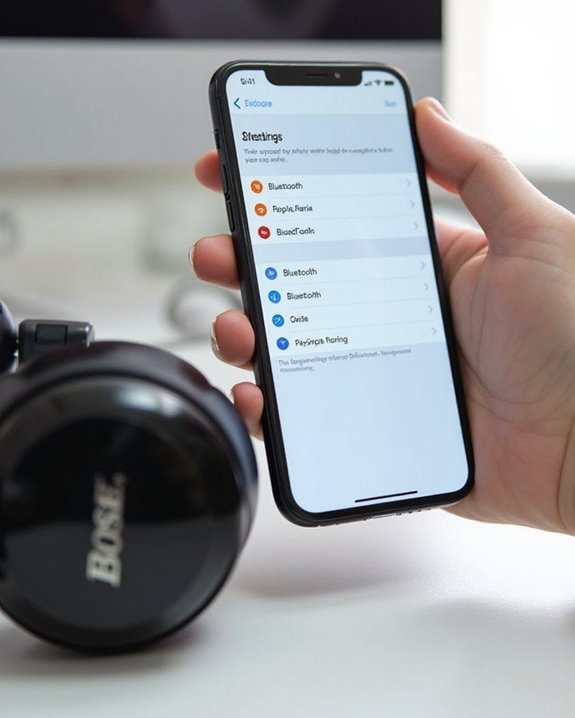connect bose headphones iphone