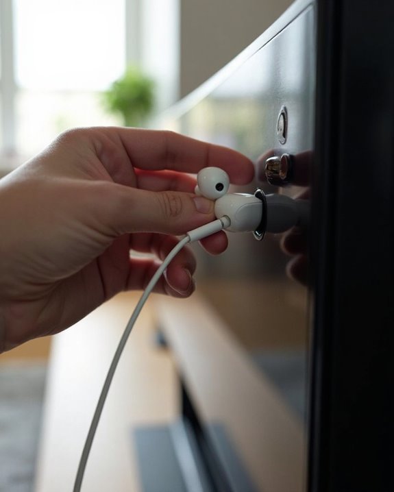 connect headphones to tv