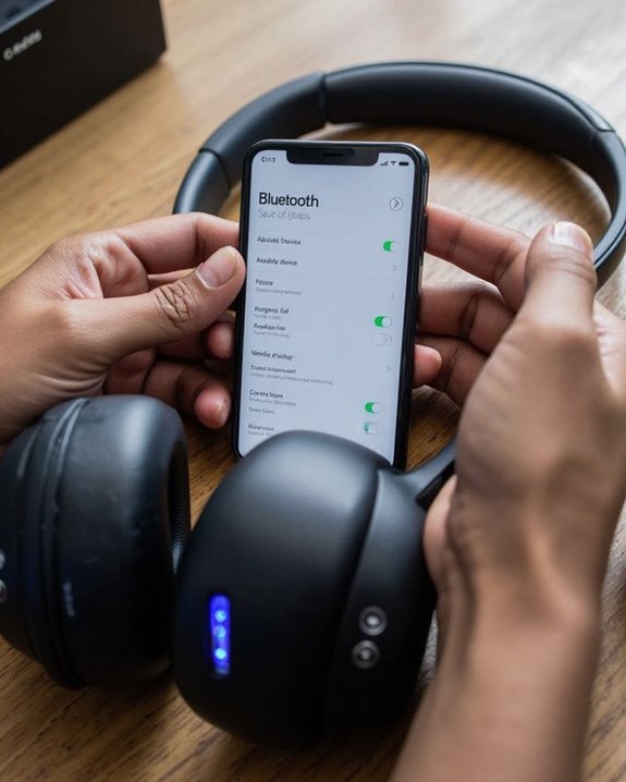 connect headphones via bluetooth