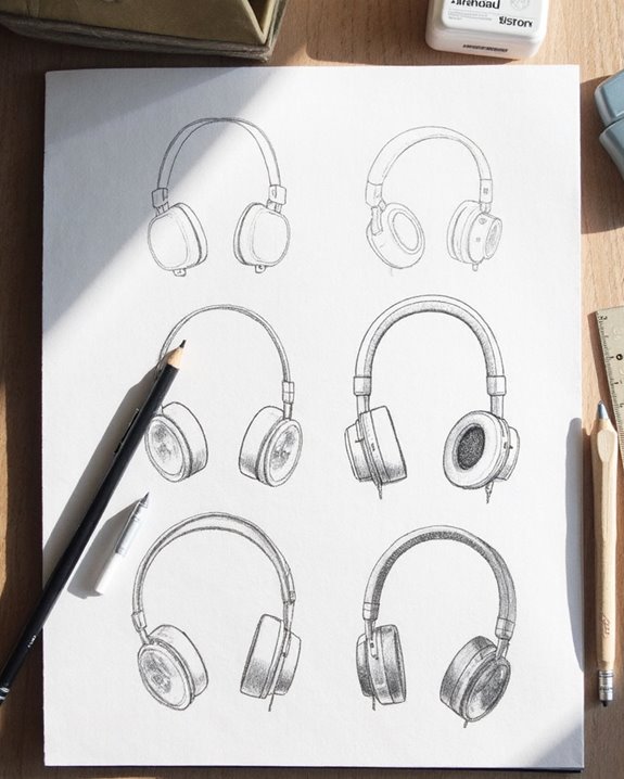 drawing headphones for beginners