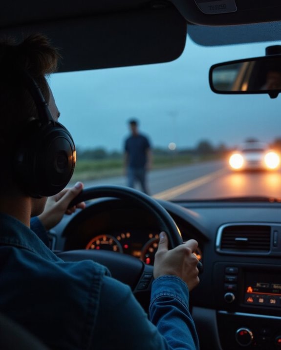 headphones impair driving awareness