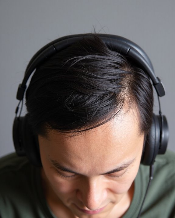headphones rarely cause hair loss