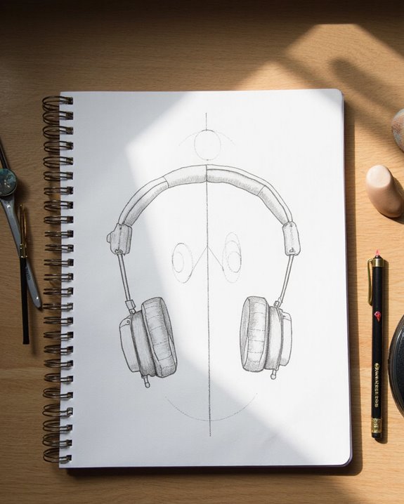 symmetrical shapes for headphones